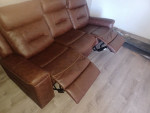 6 ft. Brown sofa 4 sale.