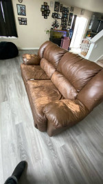 leather sofa