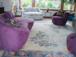 Italian SOFA  and SWIVEL ACCENT CHAIRS