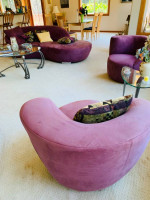 Italian SOFA  and SWIVEL ACCENT CHAIRS