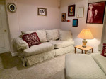 SOFA and oversized CHAIR w OTTOMAN