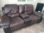 Leather couch / sofa
