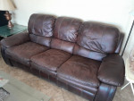 Leather couch / sofa