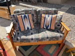 Wooden Classic Loveseat/Sofa