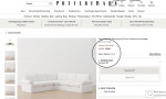 Pottery Barn White Sofa Sectional L-Couch