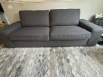 Ikea KIVIK three seat sofa dark gray