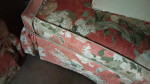Sofa Pair Floral loveseats down pillows hi end estate