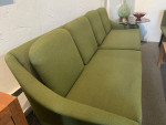 Mid Century Sofa Green Fabric