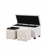 New JGW Furniture Storage Bench in Ivory Sofa Love Seats