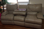 Moving... Sale Beautiful leather sofa.