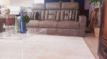 Leather Power Reclining Sofa with ITABLE® Media Display, Grey
