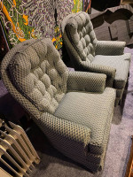 2 Blue Sofa Lounge Chairs