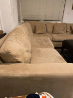 sectional sofa with 3 nesting table