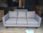 BRAND NEW Rivet Modern 80" Gray Upholstered Sofa