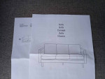 BRAND NEW Rivet Modern 80" Gray Upholstered Sofa
