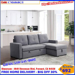 OFF30% SECTIONAL SOFA BED, LEATHER SECTIONALS, RECLINER, GREY SOFAS