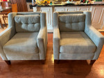 England Luxury Made in USA Sofa & 2 Reading Chairs