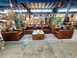 In Stock, On Sale (15% Off)! Top Grain Leather Brown Sofa - Havana