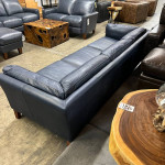 In Stock, On Sale (30% Off)! Top Grain Leather Blue Sofa - Malibu