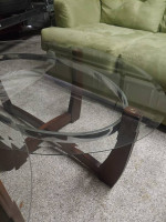 Sofa couch and three-piece table set