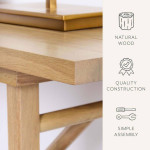 Details by Becki Owens Fern Natural Wood Sofa Table