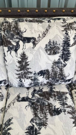Sofa, Utah Rustic Furniture by Bradley’s 2-tone custom print