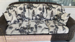 Sofa, Utah Rustic Furniture by Bradley’s 2-tone custom print