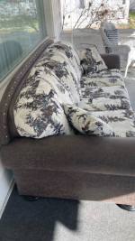 Sofa, Utah Rustic Furniture by Bradley’s 2-tone custom print