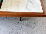 Adrian Pearsall Style Marble Floating Long Gondola Sofa
