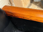 Knut Saeter for Vatne Mobler Leather and Rosewood Sofa.