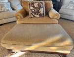 Sofa and double chair with ottman