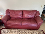 Leather sofa set