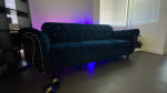 Royal Blue Velvet Sofa Set