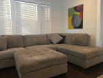 Gray sofa sectional couch