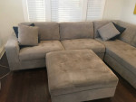 Gray sofa sectional couch