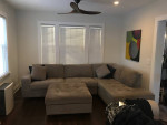 Gray sofa sectional couch