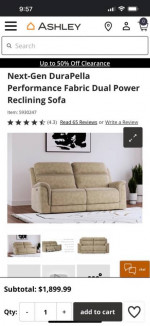 Two Reclining Sofa for Sale!