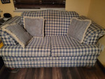 Sofa, love seat and lamp