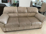 A leather sofa