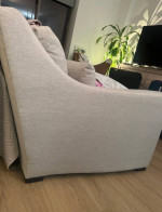 Crate and Barrel Petite Slope Arm Sofa