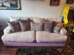 Slightly Used Caretti Sofa In Parchment by Ashley Furniture