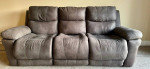 **MOVE OUT SALE** POWER RECLINING SOFA WITH ADJUSTABLE HEADSET