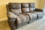 **MOVE OUT SALE** POWER RECLINING SOFA WITH ADJUSTABLE HEADSET
