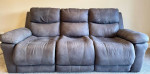 **MOVE OUT SALE** POWER RECLINING SOFA WITH ADJUSTABLE HEADSET