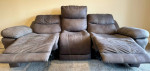 **MOVE OUT SALE** POWER RECLINING SOFA WITH ADJUSTABLE HEADSET