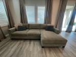 Living Spaces Quinton Sofa w/ Left Facing Chaise