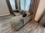 Living Spaces Quinton Sofa w/ Left Facing Chaise