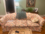 Matching Floral Settee an Sofa