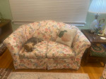 Matching Floral Settee an Sofa