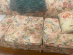 Matching Floral Settee an Sofa